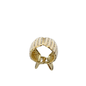 Vintage Two Tone Twist Leaf Faux Turquoise Ring Women Wedding Engagement Jewelry