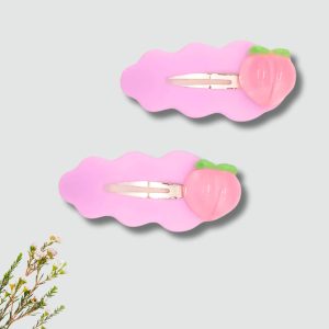 Peach Cloudy Hairpin