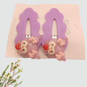 Lavender-Colored Kitty Cloud Hairpin
