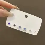 6Pcs Shiny Planet Earrings