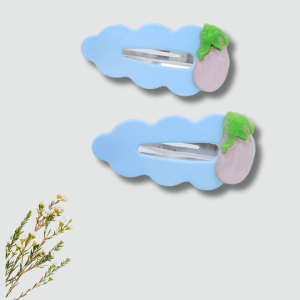 Eggplant Cloud Hairpin