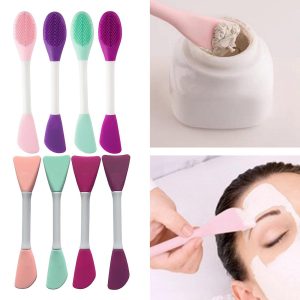 1PC Double Head Silicone Facial Mask Brush