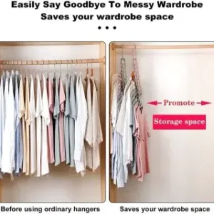 Magic Hanger - 9 Hole Hanger - Smart Cloth Organizing