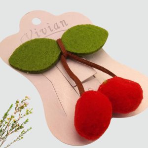 Trendy Cherry Hair Clips