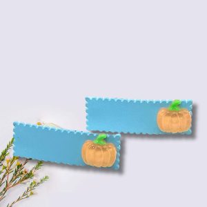 Wavy Square Shape Pumpkin Hair Clip