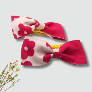 Pink Hair Bows With Alligator Clip