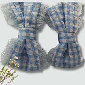 Blue Hair Bows With Alligator Clips