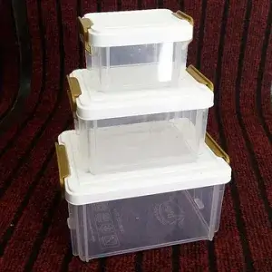 Pack Of 3 - Multi-Purpose Stackable Storage Box Organizer