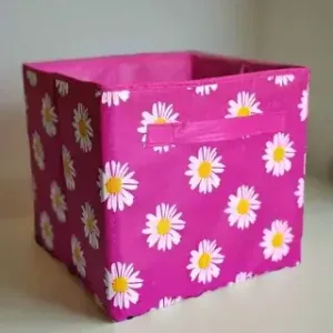 Non-Woven Printed Cube Storage Box