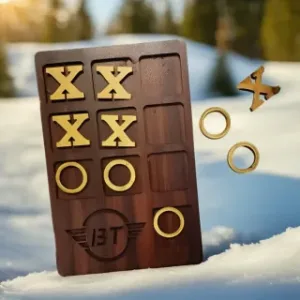 Tic Tac Toe Wooden X/O Tabletop Game