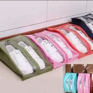 Portable Travel Waterproof Transparent Shoe Pouch.