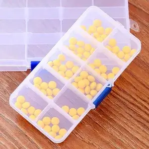 10 Grids Portable Multi-purpose Transparent Medicine Box